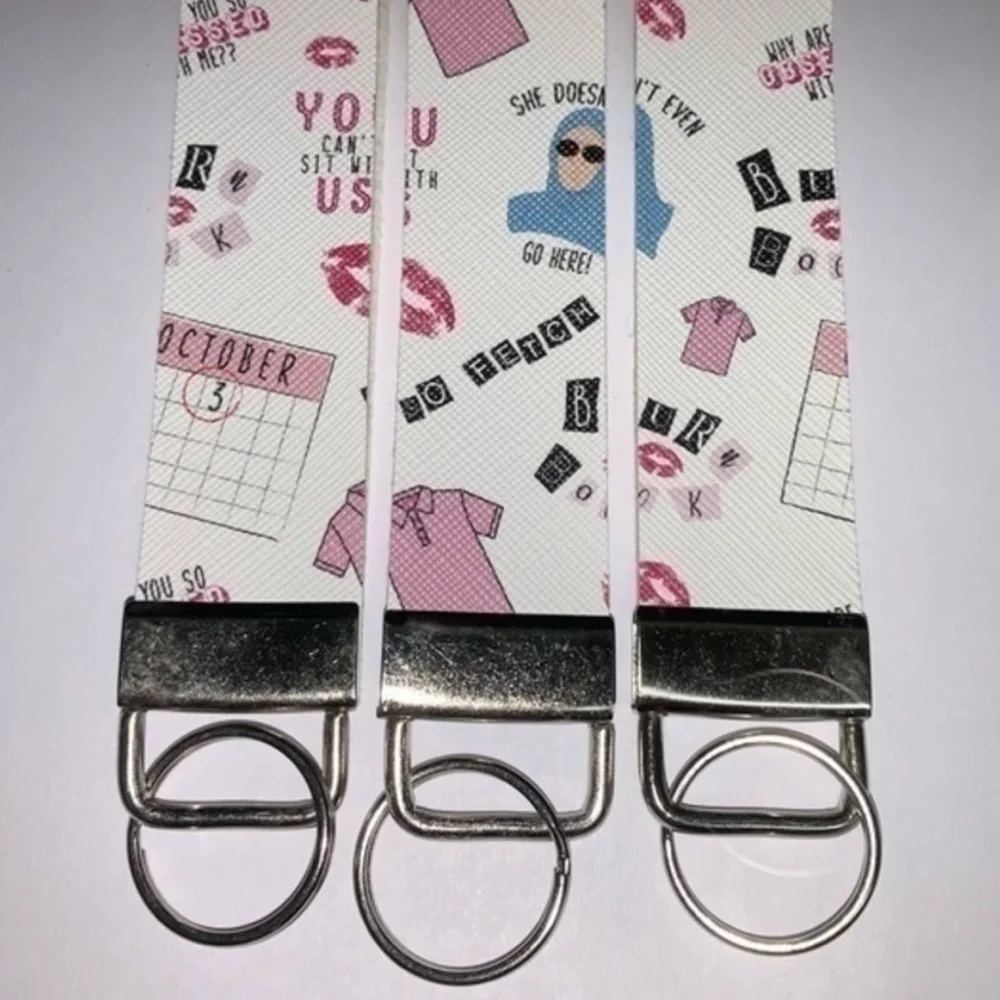Mean Girls Movie So Fetch faux leather wristlet keychain new